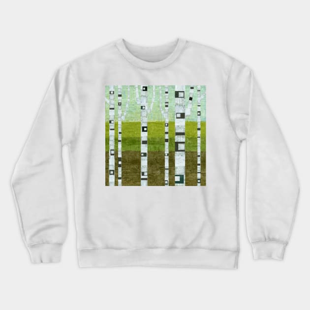 Summer Birches Crewneck Sweatshirt by michelle1991